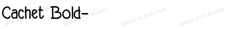 Cachet Bold字体转换